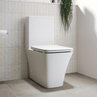 Close Coupled Rimless Toilet with Soft Close Seat - Boston Close Coupled Rimless Toilet with Soft Close Seat - Boston