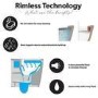 Close Coupled Rimless Toilet with Soft Close Seat - Boston