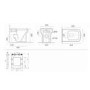 Back to Wall Rimless Toilet and Soft Close Seat - Ashford