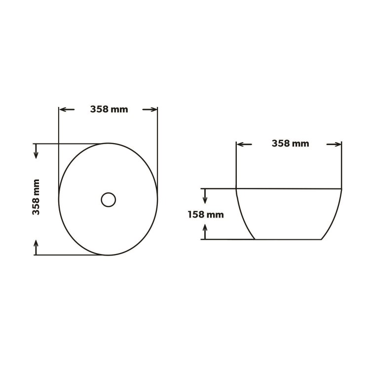 600mm Black Wall Hung Countertop Vanity Unit with Basin - Roxbi 