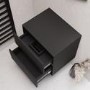 600mm Black Wall Hung Countertop Vanity Unit- Roxbi