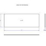 1200mm Black Wall Hung Double Countertop Vanity Unit with Basin - Roxbi