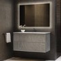 1000mm Concrete Effect Wall Hung Vanity Unit with Basin - Arragon