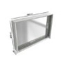 1200mm Concrete Effect Wall Hung Double Basin Vanity Unit with Cabinet and Mirror - Arragon