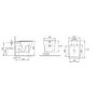 Black Wall Hung Rimless Toilet and Soft Close Seat - Augusta