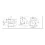 Grey Wall Hung Toilet with Soft Close Seat Frame Cistern and Chrome Flush - Augusta