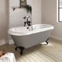 Park Royal Matt Grey Freestanding Bath Double Ended 1515 X 740 X 640