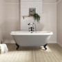 Park Royal Matt Grey Freestanding Bath Double Ended 1515 X 740 X 640