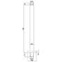 200mm Chrome Traditional Shower Head with Ceiling Arm