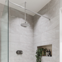 Chrome 1 Outlet Ceiling  Mounted Thermostatic Mixer Shower Set - Camden