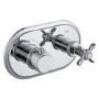 Chrome 1 Outlet Ceiling  Mounted Thermostatic Mixer Shower Set - Camden