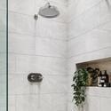 Chrome 1 Outlet Wall Mounted Thermostatic Mixer Shower Set - Camden