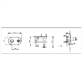 Chrome 1 Outlet Wall Mounted Thermostatic Mixer Shower Set - Camden