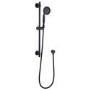 Black Single Outlet Thermostatic Mixer Shower with Hand Shower  - Camden