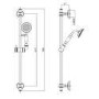 Black Dual Outlet Wall Mounted Thermostatic Mixer Shower with Hand Shower  - Camden