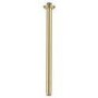 Brushed Brass Concealed Thermostatic Mixer Shower with Ceiling  Shower Head, Slide Rail & Hand Shower - Camden