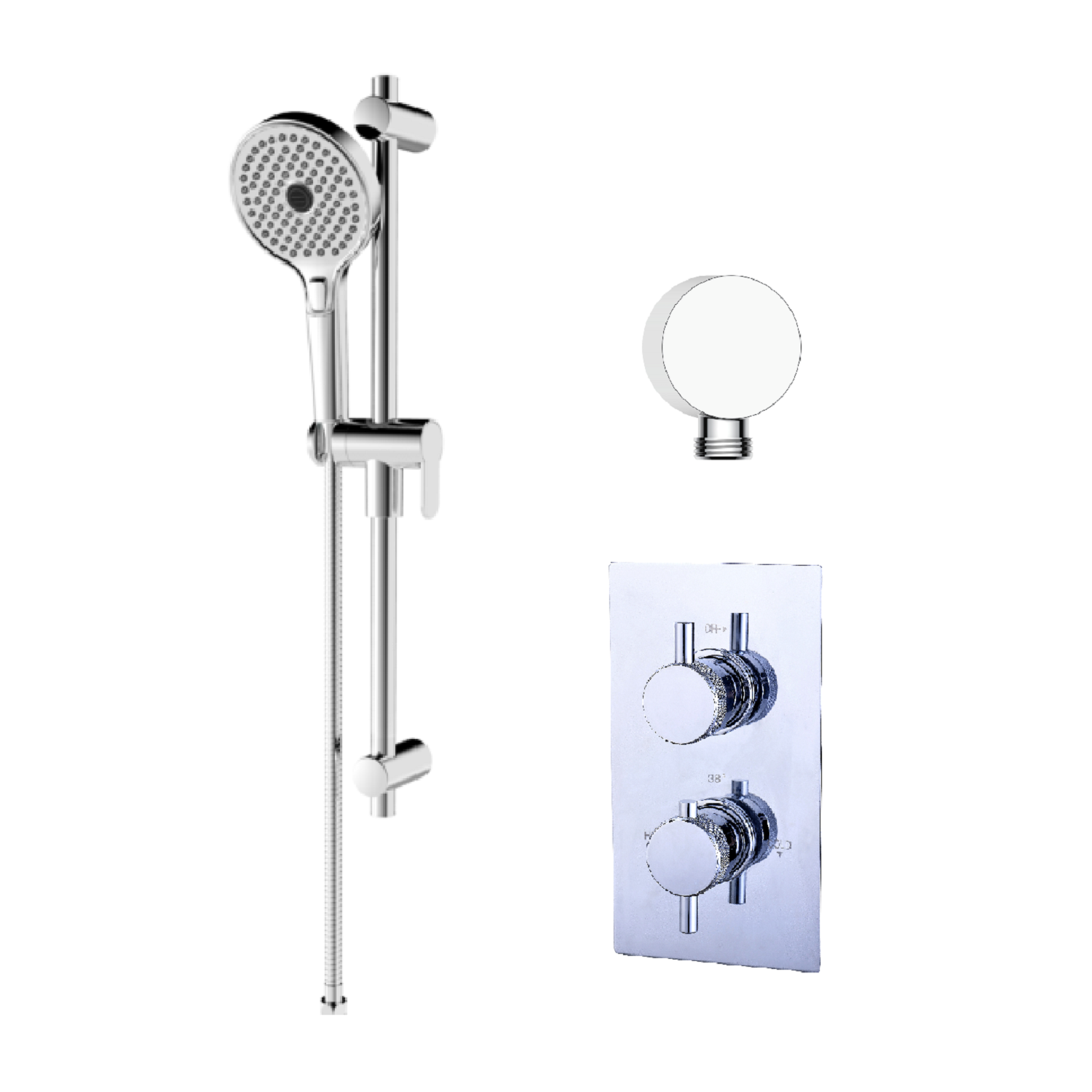 Axel Single Outlet Shower Valve with Slide Rail Kit