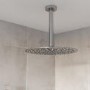 Chrome 2 Outlet  Ceiling  Mounted Thermostatic Mixer Shower Set with Hand Shower - Flow