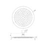 Chrome Dual Outlet Ceiling  Mounted Thermostatic Mixer Shower Set with Hand Shower - Flow