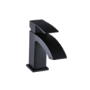 GRADE A1 - Black Mono Basin Mixer Tap - Wave