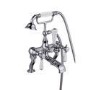 Chrome Bath Shower Mixer and Basin Tap Set - Helston