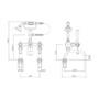 Black Bath Shower Mixer and Basin Tap Set - Helston