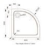 Chrome 4mm Glass Quadrant Shower Enclosure with Shower Tray 900mm  - Lyra