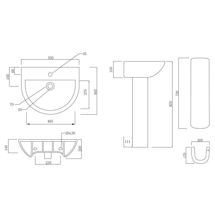 900mm Quadrant Chrome Shower Enclosure Suite with Toilet & Basin - Carina