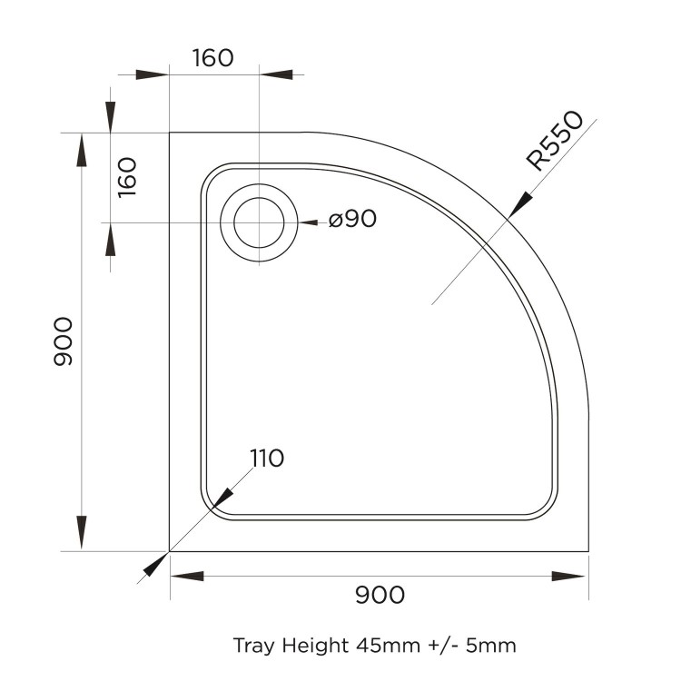 900mm Quadrant Chrome Shower Enclosure Suite with Toilet & Basin - Carina