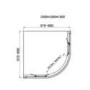 1000mm Quadrant Shower Enclosure with Shower Tray - Carina