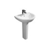 900 x 760mm Left Hand Offset Quadrant Shower Enclosure Suite with Toilet &amp; Basin - Carina
