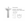 1000 x 800mm Left Hand Offset Quadrant Shower Enclosure Suite with Toilet &amp; Basin - Carina