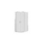 Chrome 6mm Glass Left Hand Offset Quadrant Shower Enclosure with Shower Tray 1200x800mm - Carina
