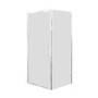 Chrome 6mm Glass Square Hinged Shower Enclosure with Low Profile Shower Tray 800mm - Carina