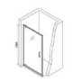 Chrome 6mm Glass Rectangular Hinged Shower Enclosure 900x760mm - Carina