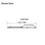 1200x800mm Chrome 6mm Glass Rectangular Sliding Shower Enclosure - Carina