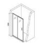 1400x800mm Chrome 6mm Glass Rectangular Sliding Shower Enclosure with Shower Tray - Carina
