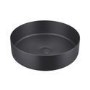 1200mm Black Wall Hung Double Countertop Vanity Unit with Black Basins and Shelf - Lugo