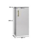 400mm White Cloakroom Freestanding Vanity Unit with Basin and Brass Handle - Ashford