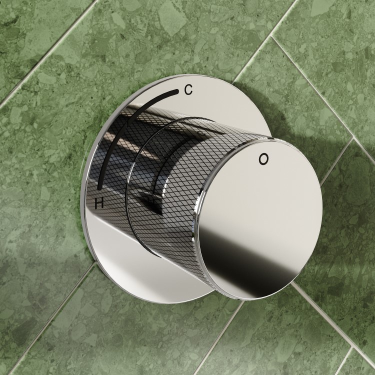 Chrome Bath Filler Spout Mixer Shower Set - Arissa