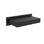 Black Wall Mounted Bath Mixer Tap with Valve - Zanda