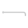 250mm Ultra Slim Round Wall Mounted Shower Head