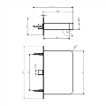 Chrome Wall Mounted Bath Mixer Tap - Zanda