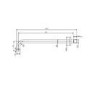 Matt Black 2 Outlet Shower With Wall Mounted 250mm Shower Head and Bath Spout - Zana