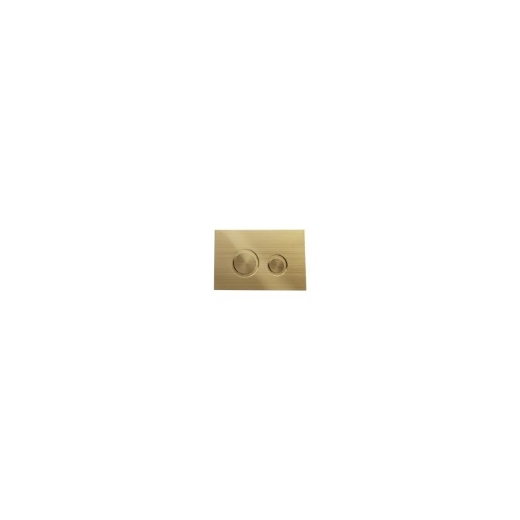 White Wall Hung Toilet with Soft Close Seat Frame Cistern and Brass Flush- Newport