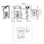 Wall Hung Toilet with Soft Close Seat Chrome Pneumatic Flush Plate 820mm Frame & Cistern - Newport