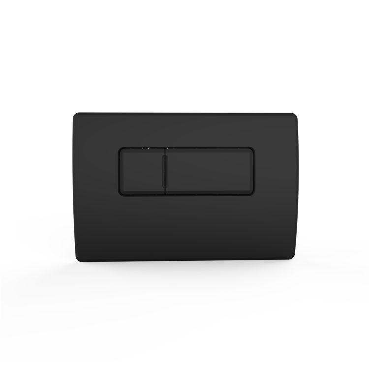 Wall Hung Rimless Toilet with Soft Close Seat, Matt Black Pneumatic Flush Plate, 1168mm Frame & Cistern – Newport