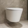 Wall Hung Rimless Short Projection Toilet with Soft Close Seat – Newport