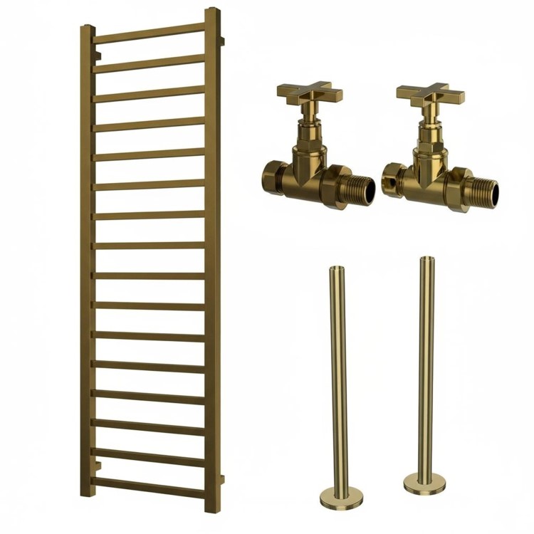ALMOST PERFECT - Brass Towel Radiator 1600 x 500mm - Sonoran