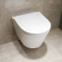 Wall Hung Rimless Short Projection Toilet with Soft Close Seat – Newport
